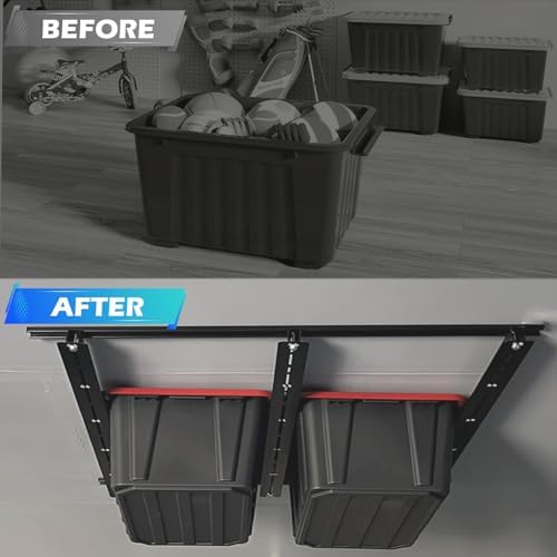 Overhead Garage Storage Rack, Adjustable Ceiling Storage Rack
