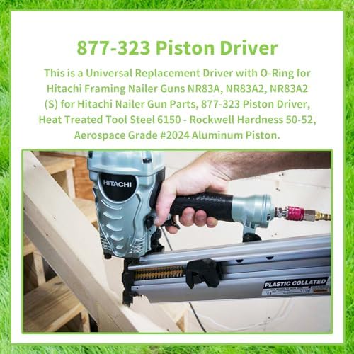 5pcs 877-323 885-915 Aftermarket Nail Gun Piston Driver for Hitachi NR83A NR8...