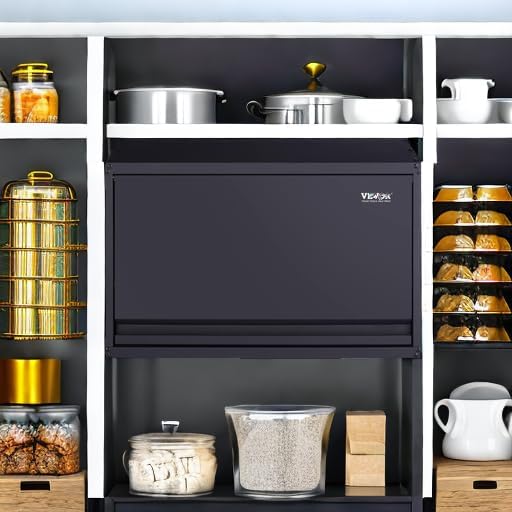 VEVOR Metal Storage Cabinet, 120lbs Load Capacity per Shelf, Press to Close &...