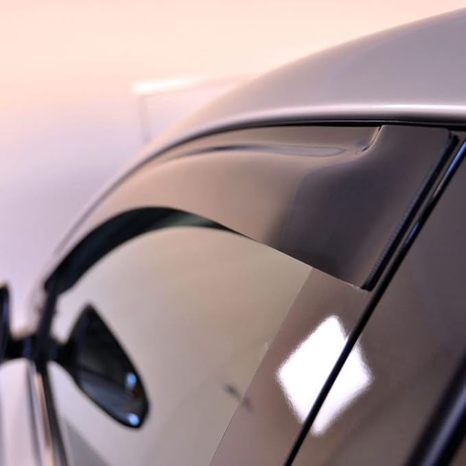 94459 Side Window Wind Deflector, Dark Smoke Window Visor fit