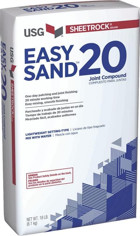 USG Sheetrock 384214060 18 Lb Bag Easy Sand 20 Min Joint, Light-Weight Settin...