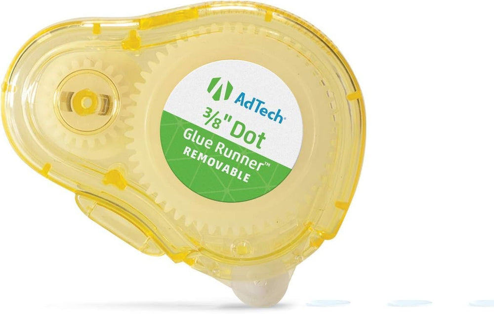 AdTech Removable Adhesive Dots Glue Runner, Clear .375" - 3 Count (Pack ...