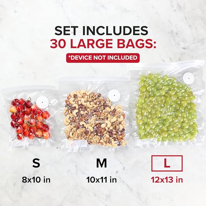 Chef Preserve Reusable Vacuum Sealer Bags