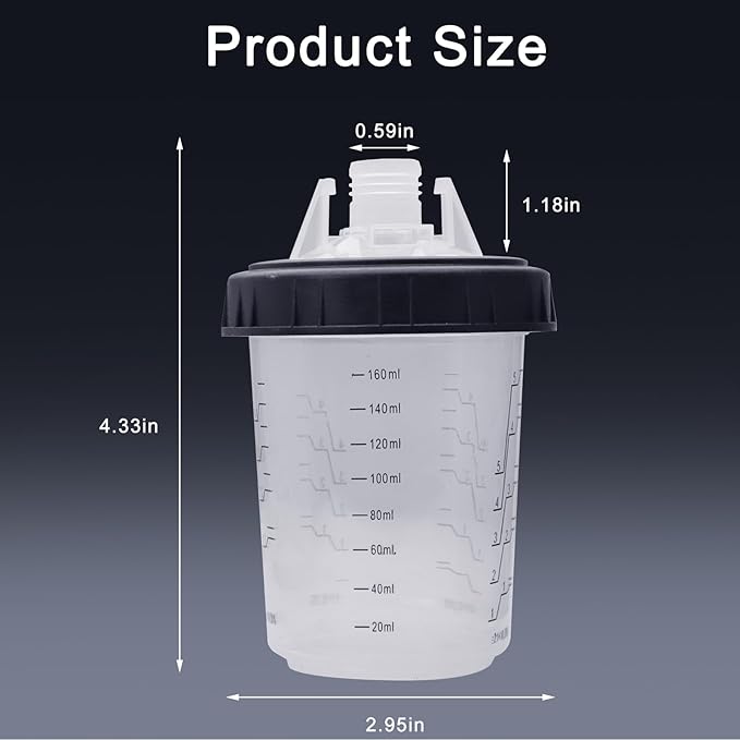 Disposable Paint Sprayer Mixing Cup