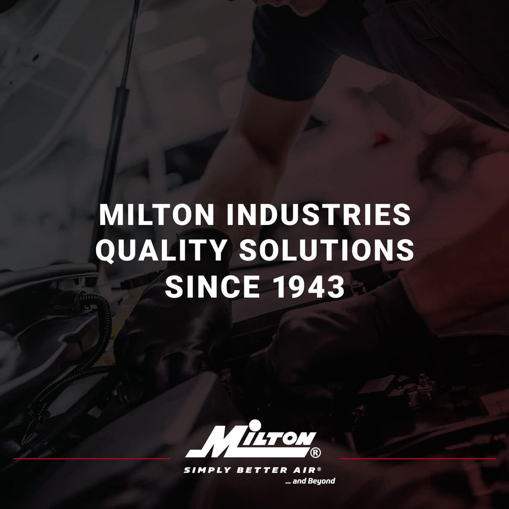 Milton 518 Analog Tire Inflator with Pressure Gauge, 5' Hose Easy Straigh...