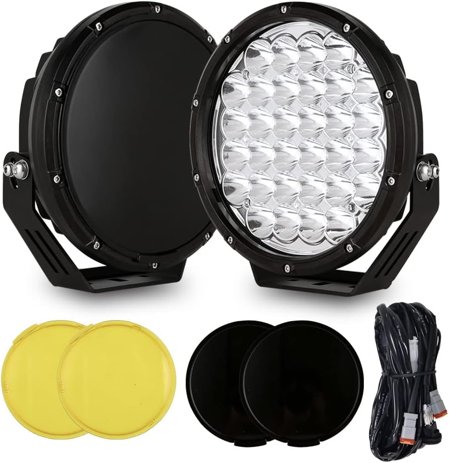 BIGLION.X 9 inch Round Led Offroad Lights Pair 320W Amber Driving Lights