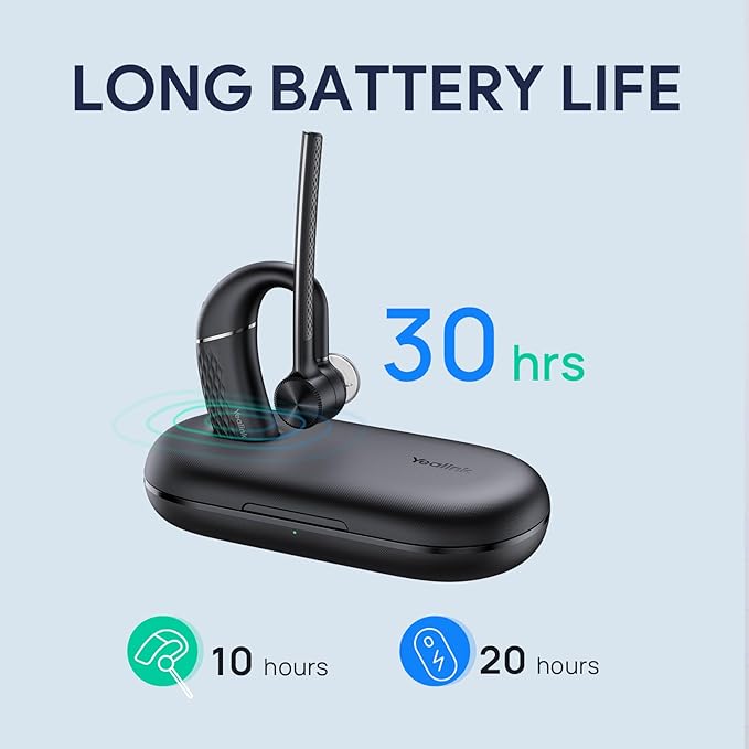 Yealink Bluetooth Headset Workstation, Office Wireless Headset