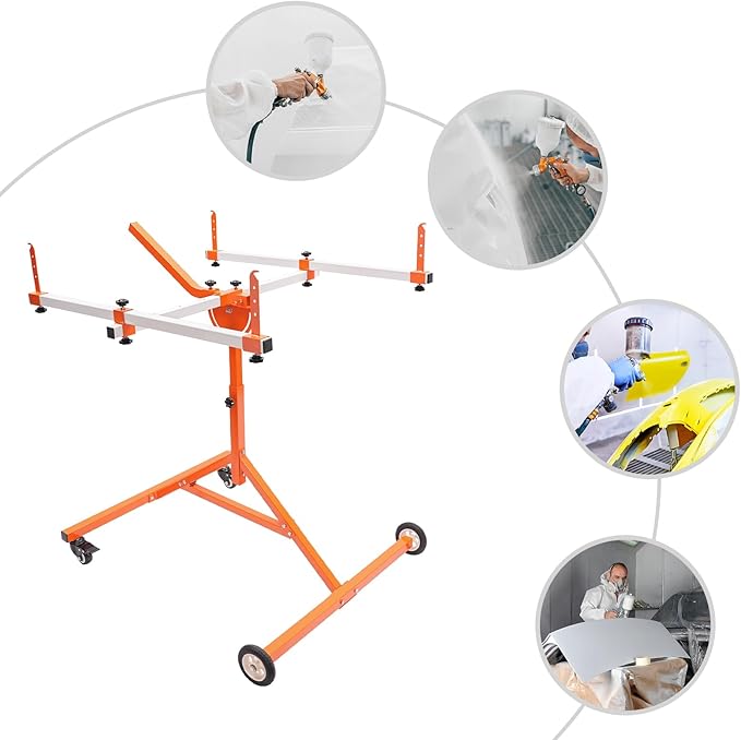 Automotive Rotating Painting Stand Multifunction Freestanding Paint Holder