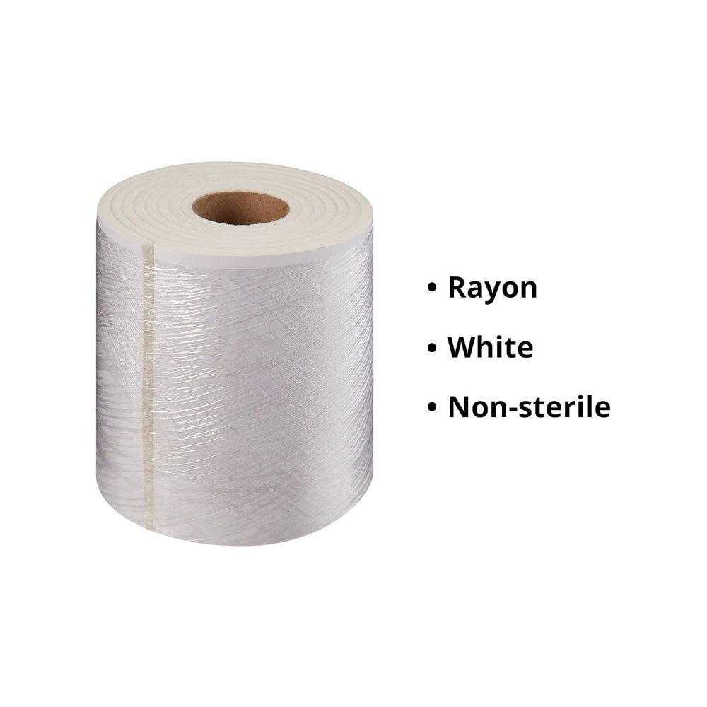 McKesson White Orthopedic Felt Roll with Adhesive Backing, 6 in x 2.5 yd