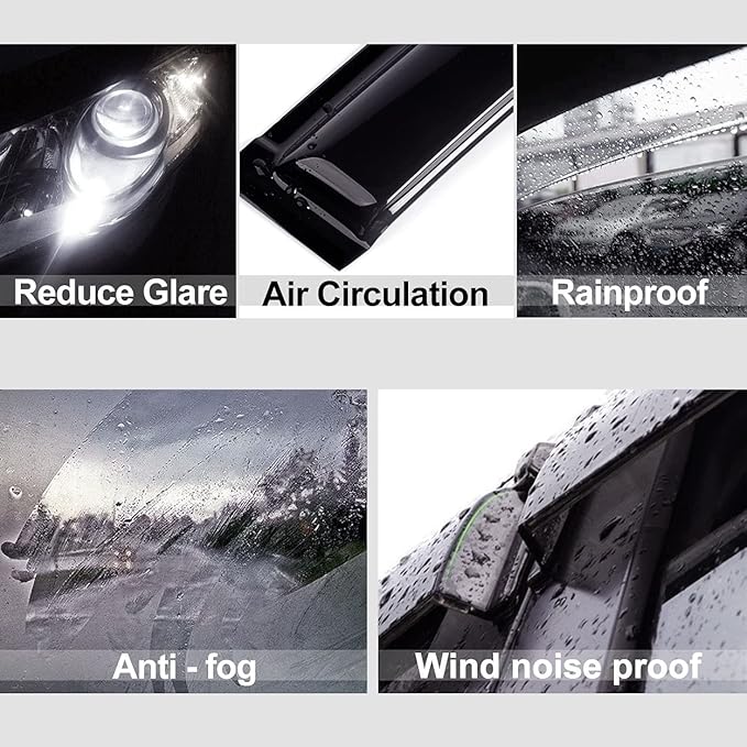 94100 Side Window Deflector Visor Rain Guard fit