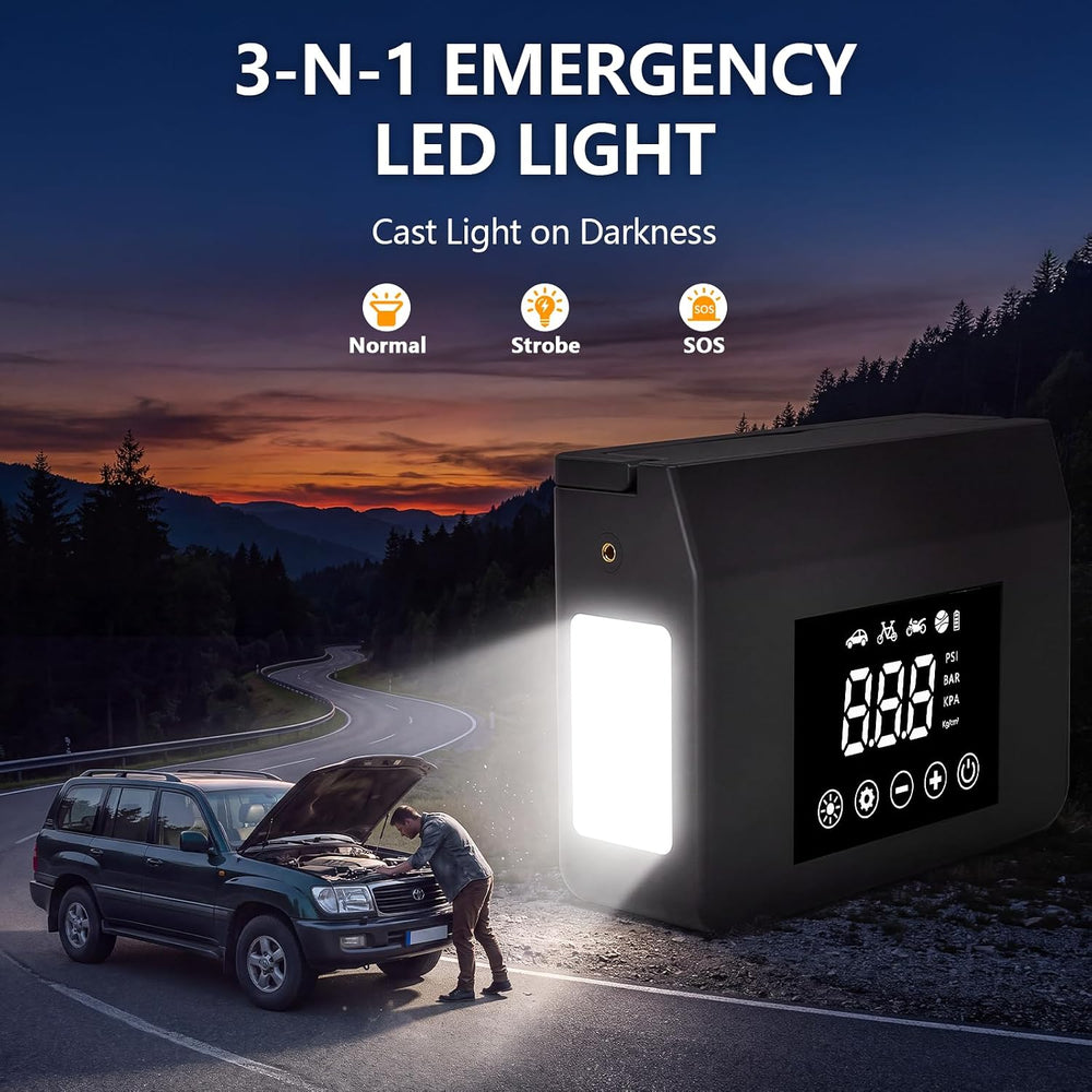 4000A Car Battery Jump Starter with Air Compressor 150PSI