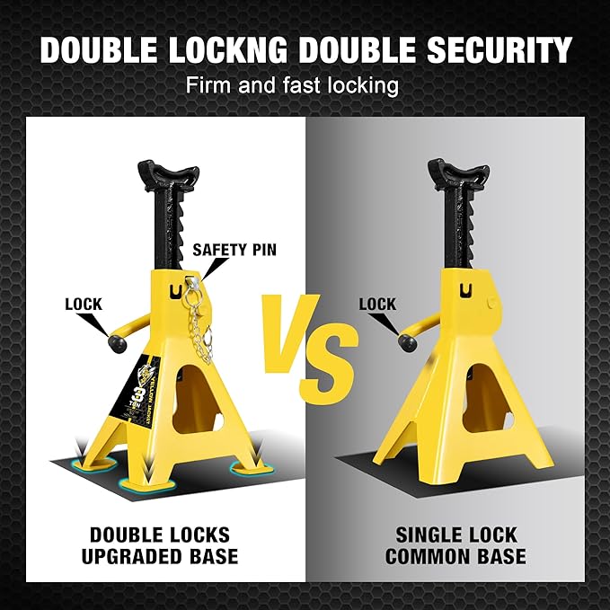 YELLOW JACKET Car Jack Stands 3 Ton