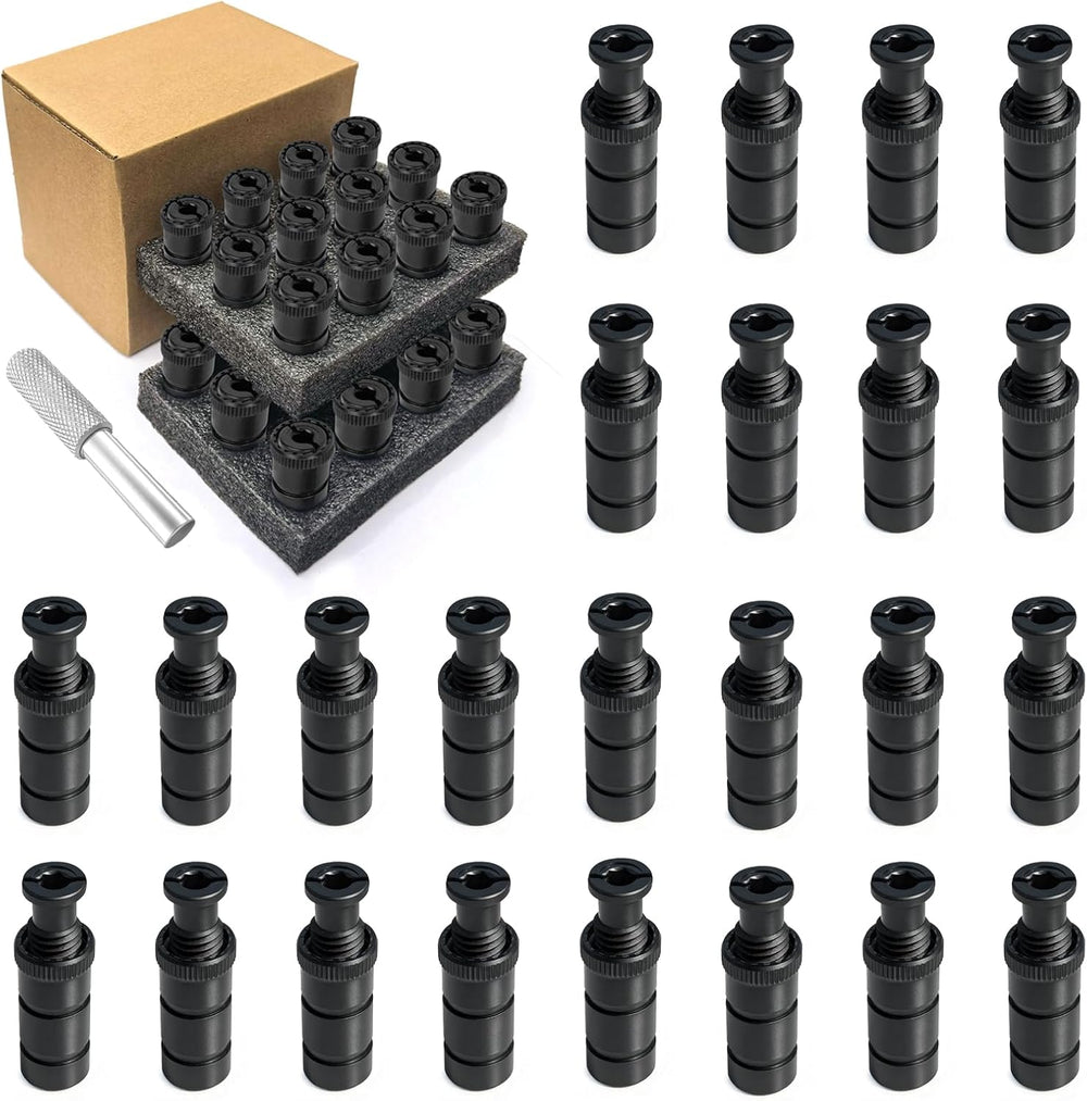 24-Pack Upgraded Pool Cover Anchors with Head Bolts & Aluminum Tamping To...