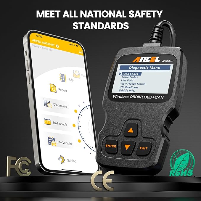 ANCEL AD310BT OBD2 Scanner Bluetooth