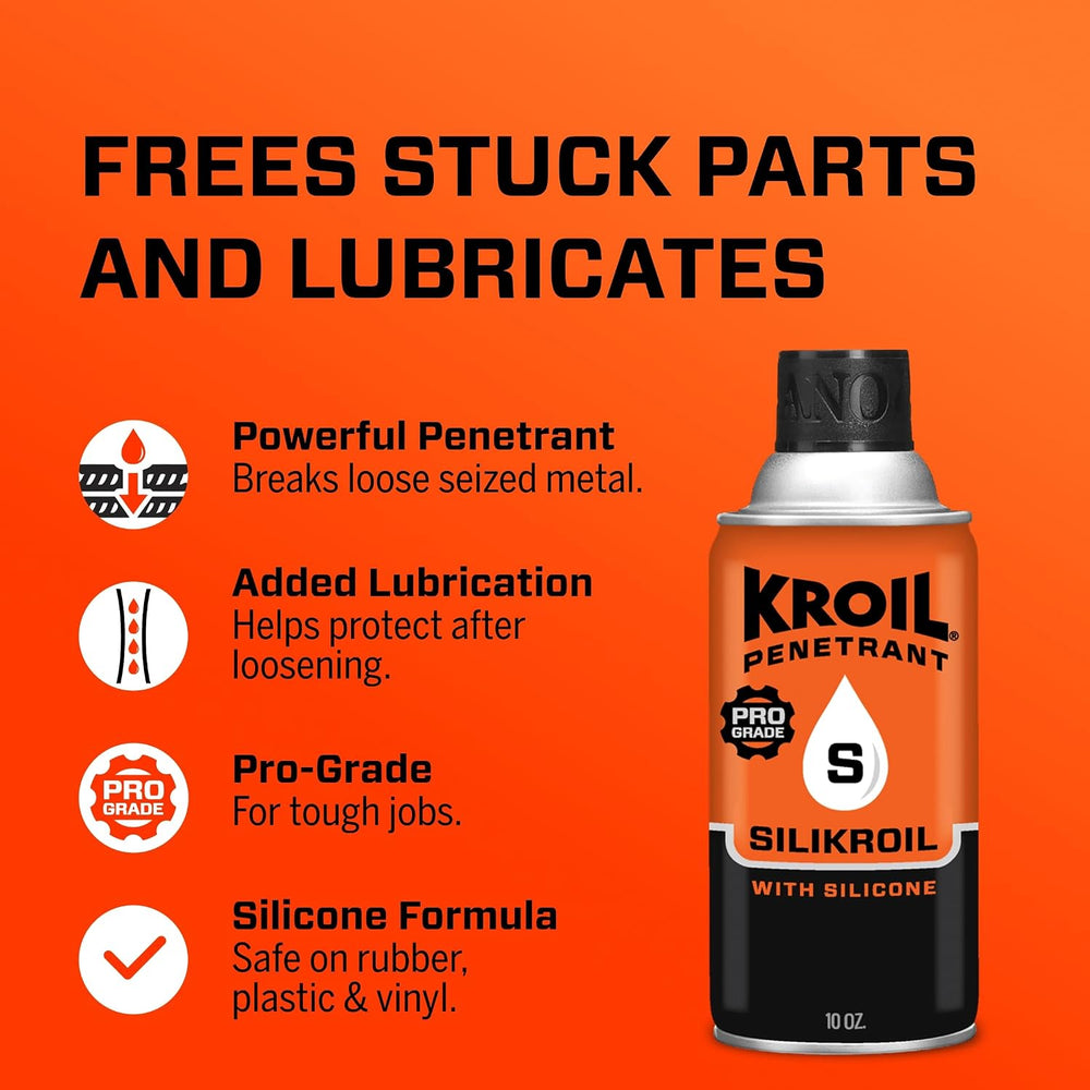 Kroil Penetrant Silikroil with Silicone - Rust Penetrating Lubricant - Corros...
