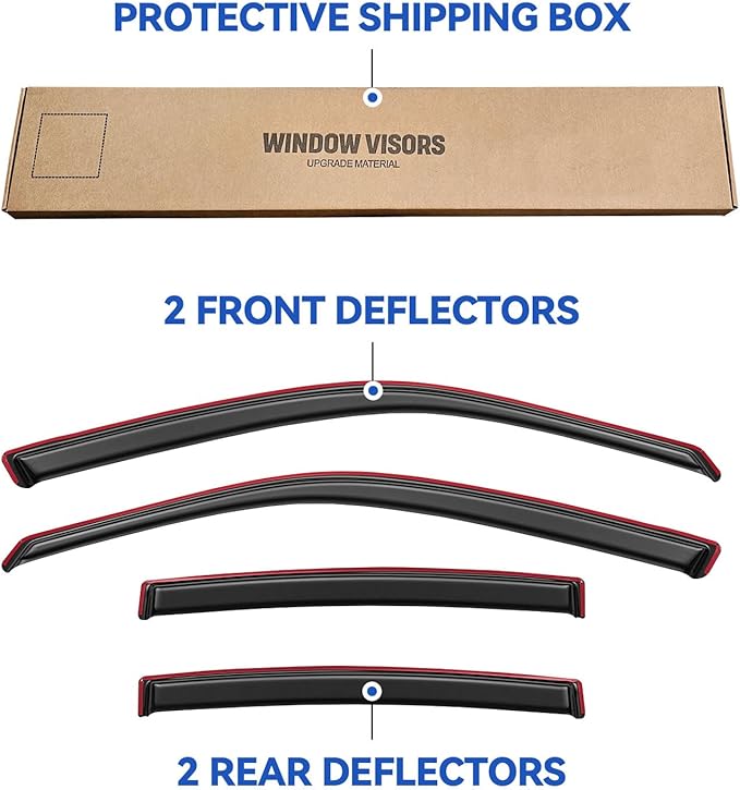 in-Channel Window Visors Rain Guards