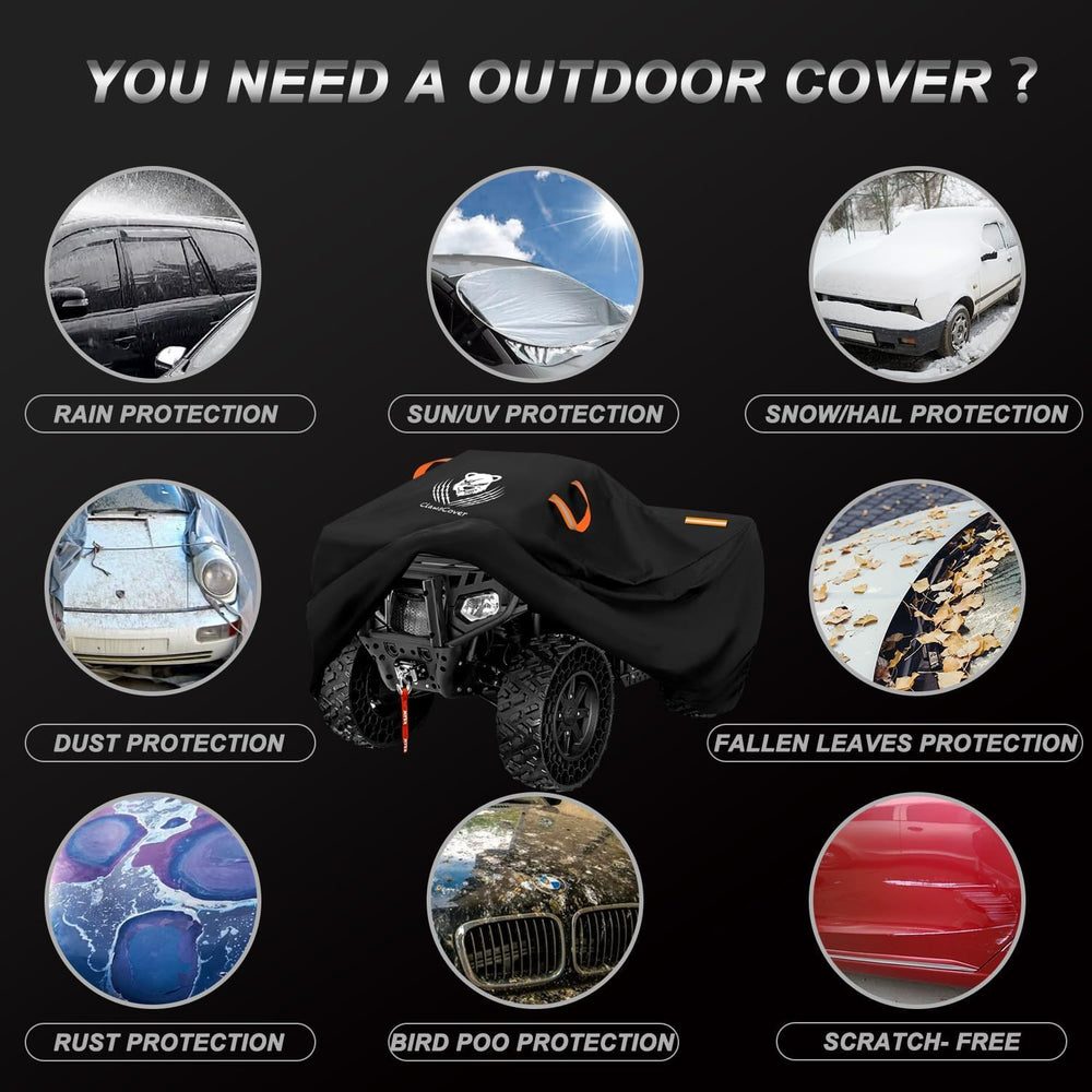 ATV Covers Waterproof Outdoor Heavy Duty,Rip-stop Polyester,Secure Buckles | ...