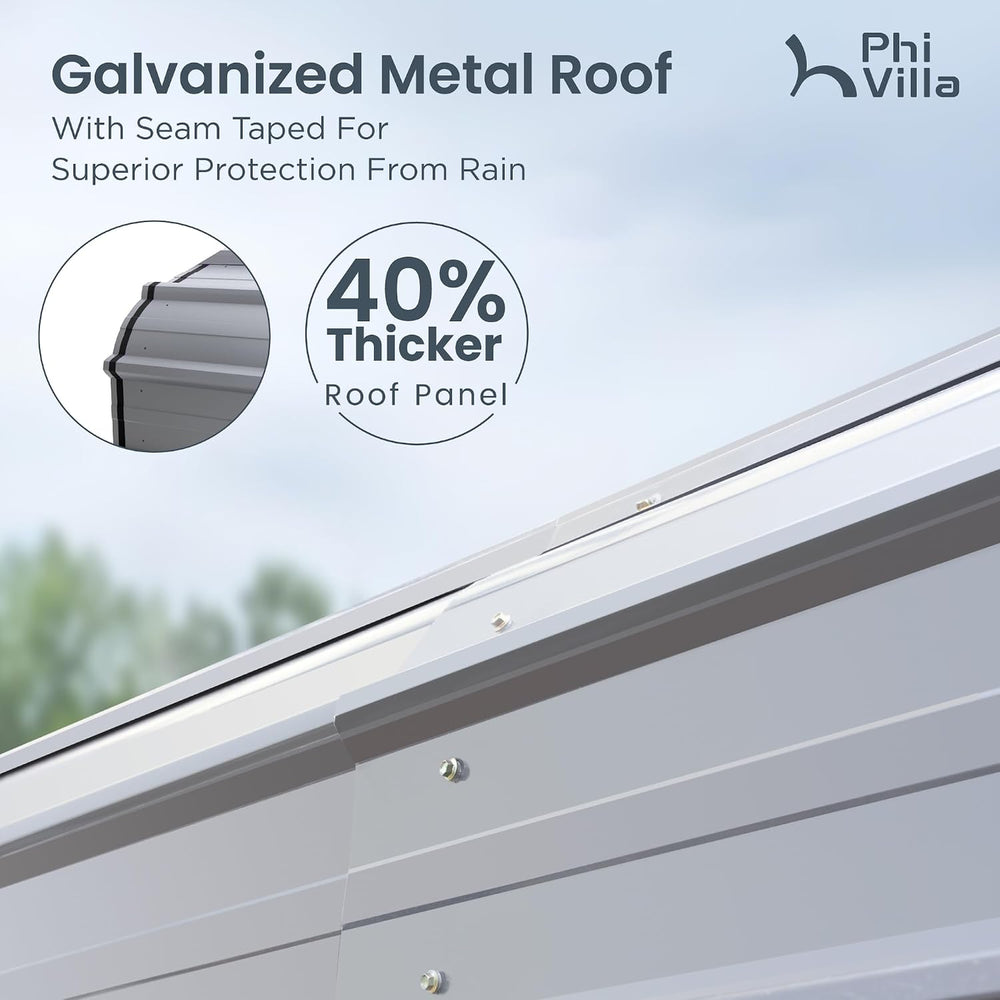 PHI VILLA 14X25 RV Carport, Metal Carports Canopy Heavy Duty Car Garage
