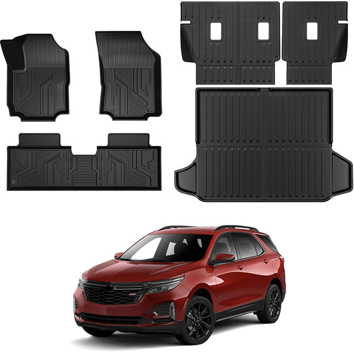 Floor Mats Set Cargo Liner and Backrest Mat