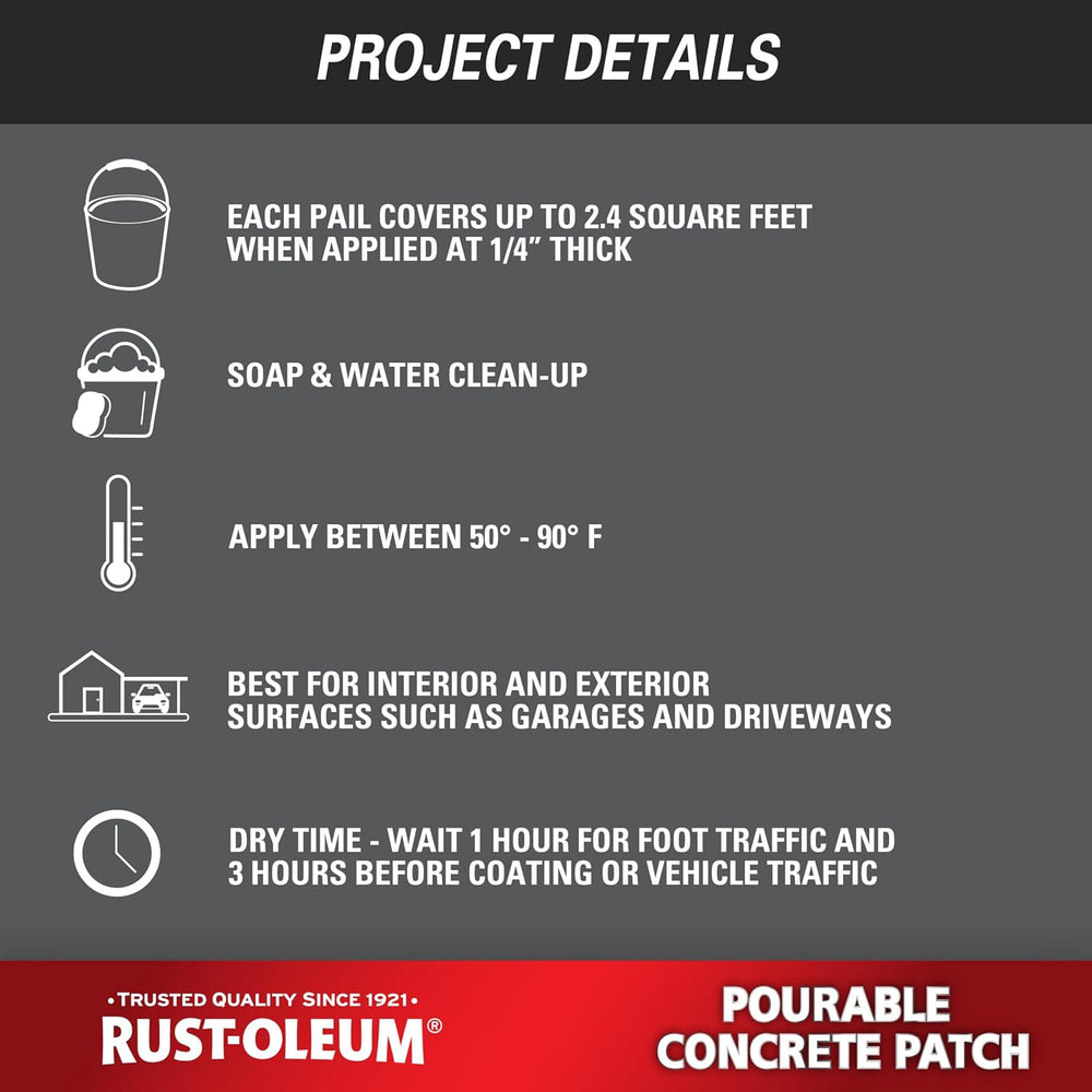 Rust-Oleum Pourable Concrete Patch