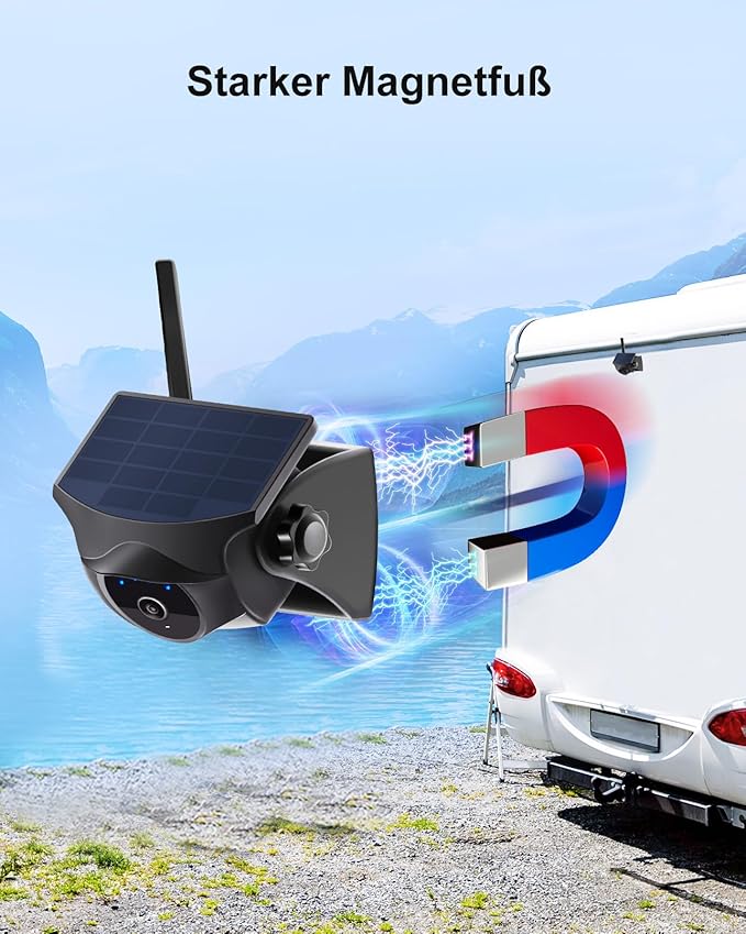 1080P Solar Wireless Backup Camera