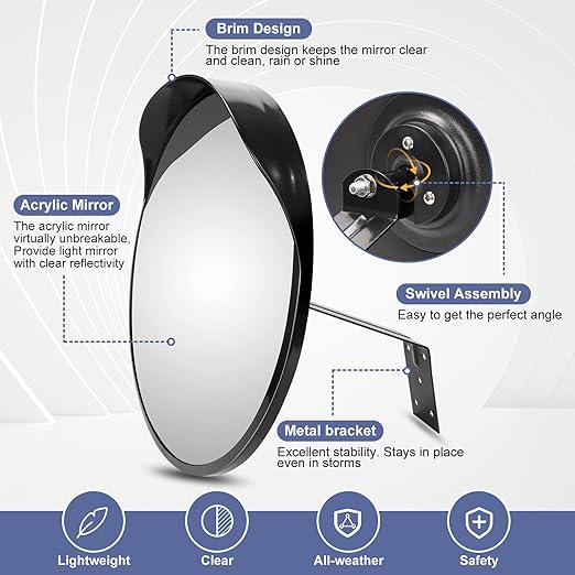 moveland 18 Inch Convex Security Mirror