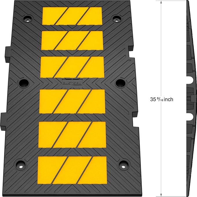 35" inch Width Speed Humps Rubber Speed Bumps