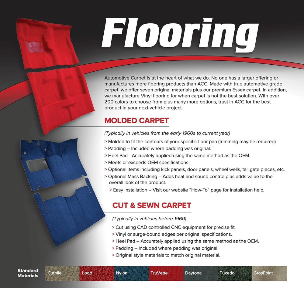 Complete Carpet Flooring Molded Cutpile fits 2004-2008 Ford F-150 Regular Cab...