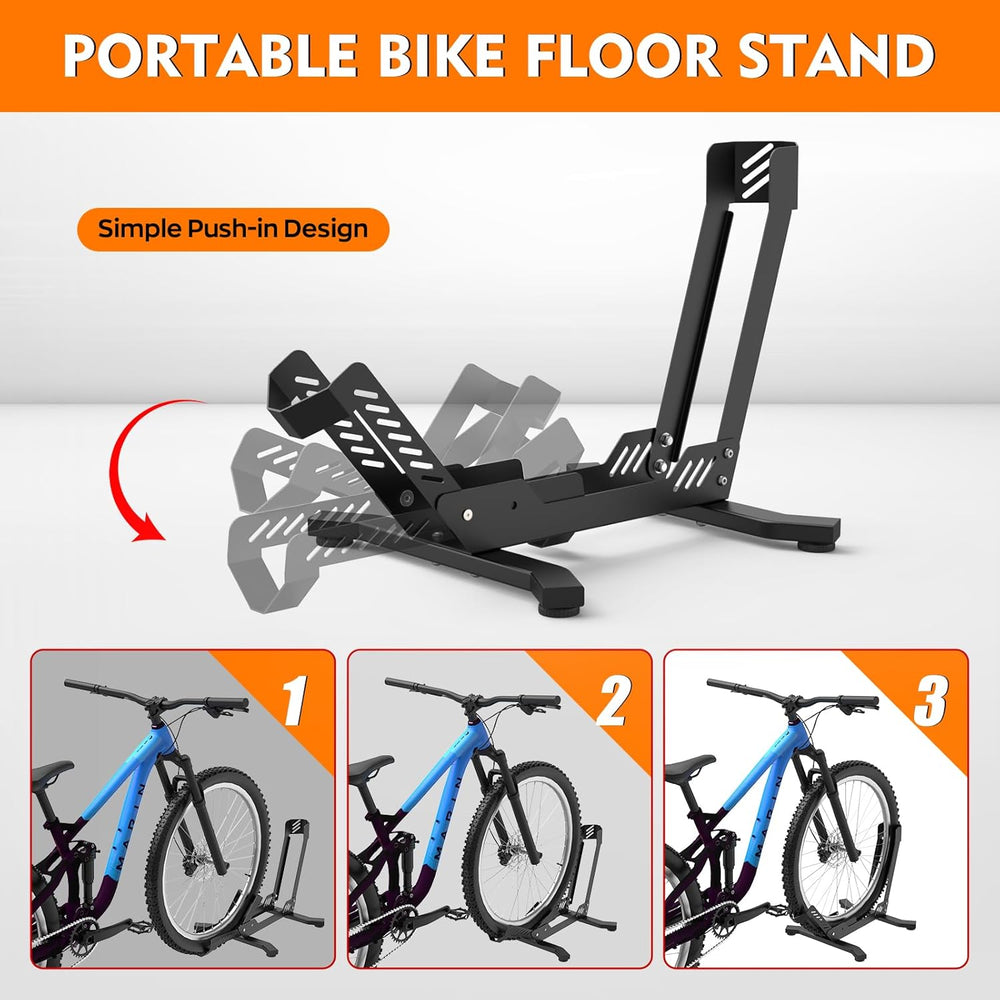 Bike Stand Floor, Portable Bike Storage for Garage