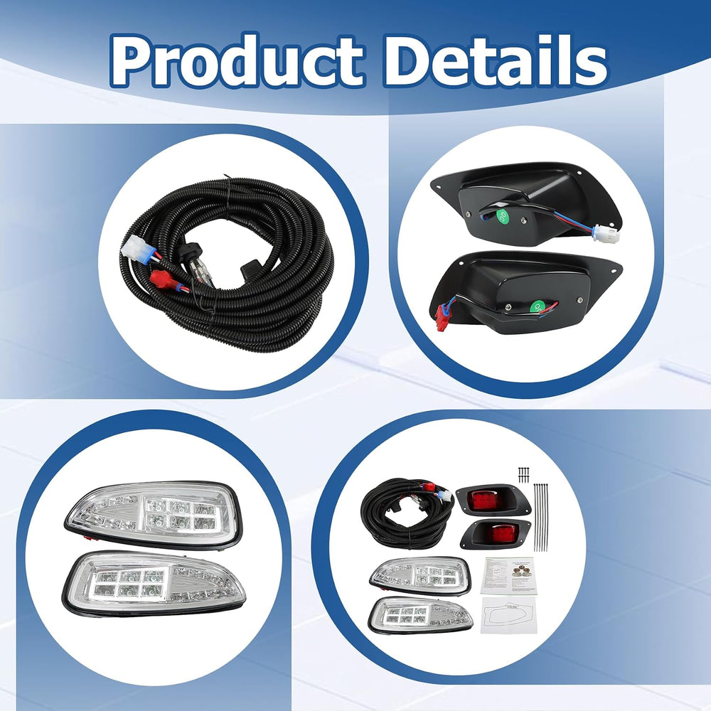 WFLNHB All Light Kit Replacement for EZGO RXV Golf Cart