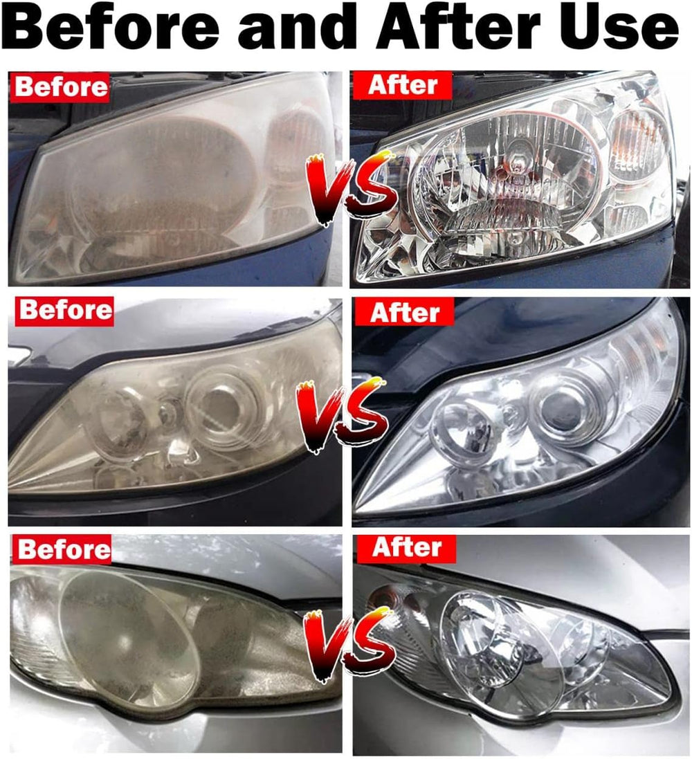 Car Headlight Restoration Kit, Auto Headlight Lens Polish Repair Kit Atomizin...