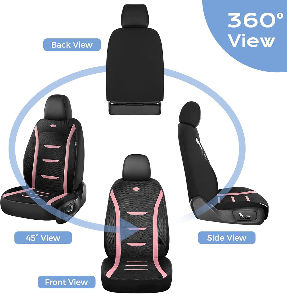 Front Car Seat Covers Breathable Automotive Seat Covers Car Seat Protectors 2...