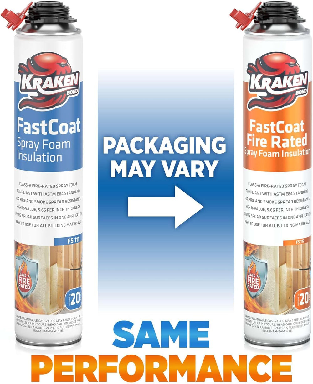 Kraken Bond Fastcoat Fire Rated Spray Foam Insulation Kit Closed Cell in a Ca...
