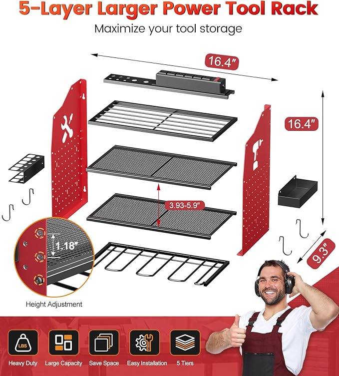 Power Tool Organizer Wall Mount