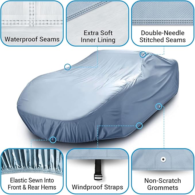 iCarCover Premium Car Cover for 1964-1969 Buick Special Heavy Duty Waterproof