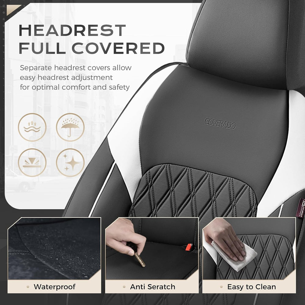 Coverado Automotive Seat Covers, Car Seat Covers Full Set, Car Seat Cover, Wa...