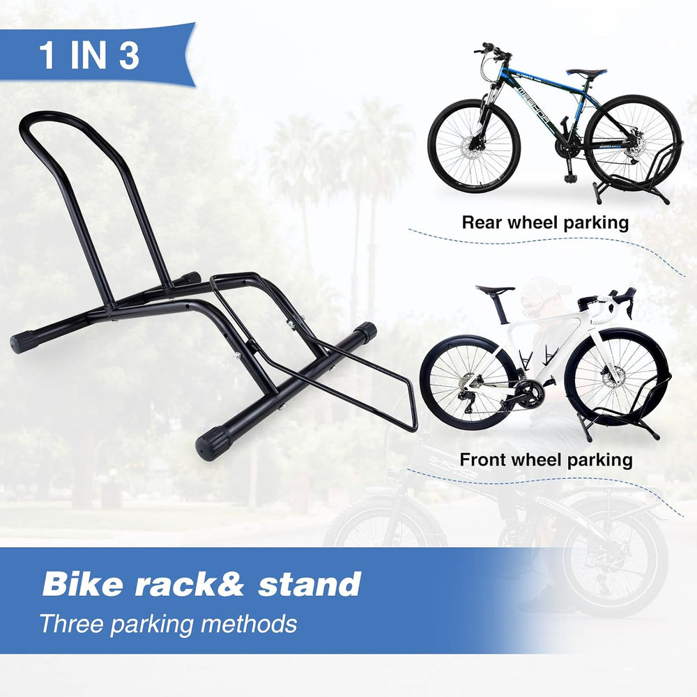 Bike Floor Stand for Mountain MTB & Road Bicycles 23c-4.0 inch Wide Tire ...