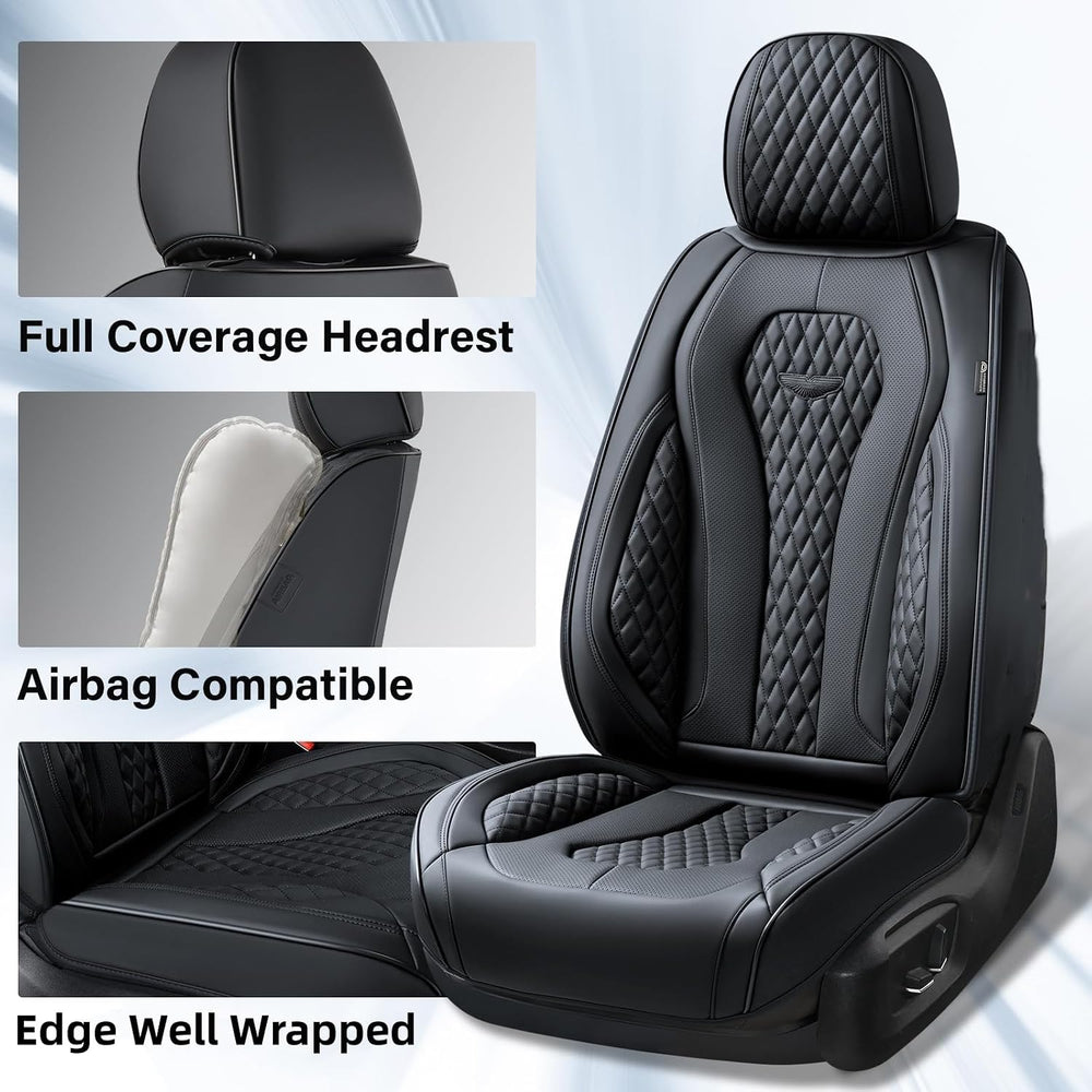 Coverado Seat Covers, Car Seat Covers Front Seats, Black Car Seat Cover, Wate...