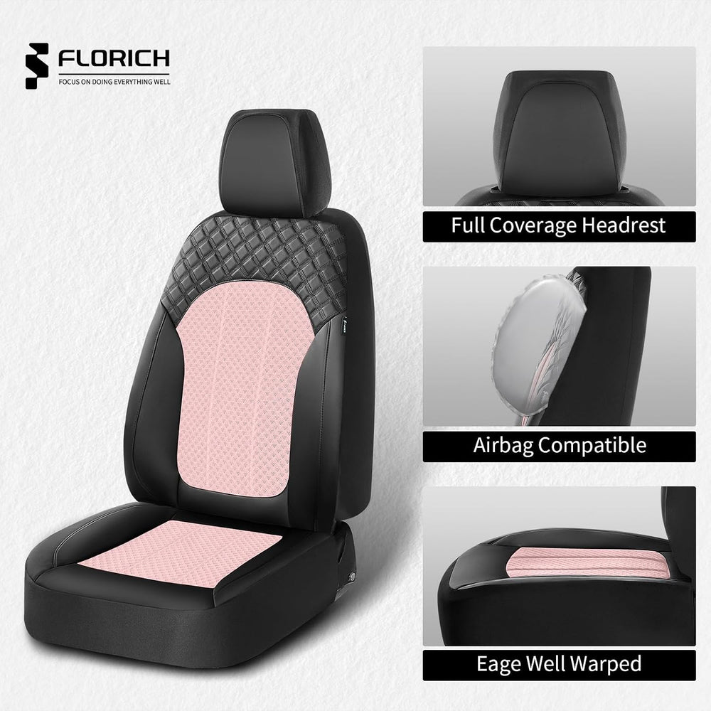 Leather Seat Cover, Car Seat Covers Front Set, Waterproof Car Seat Protectors...
