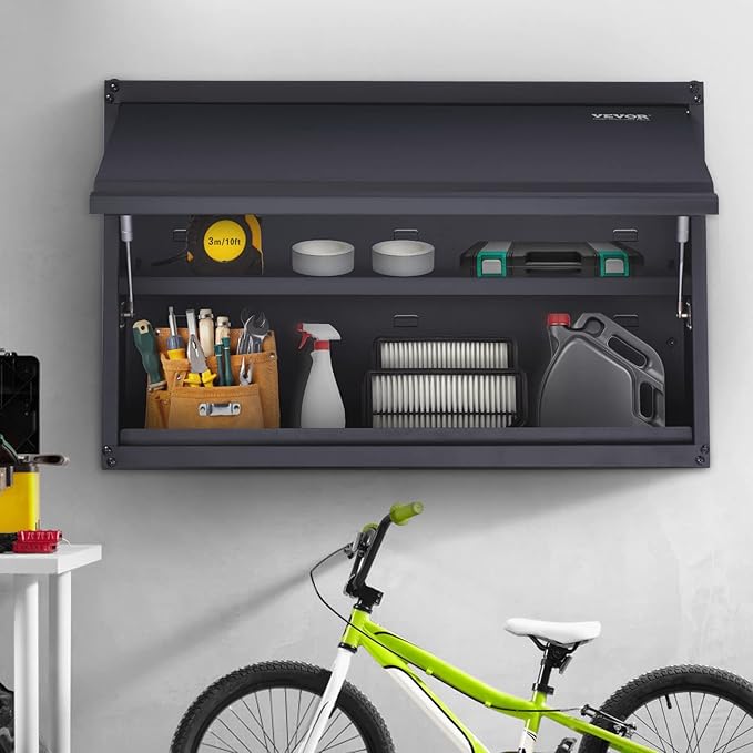 VEVOR Metal Storage Cabinet, 120lbs Load Capacity per Shelf, Press to Close &...
