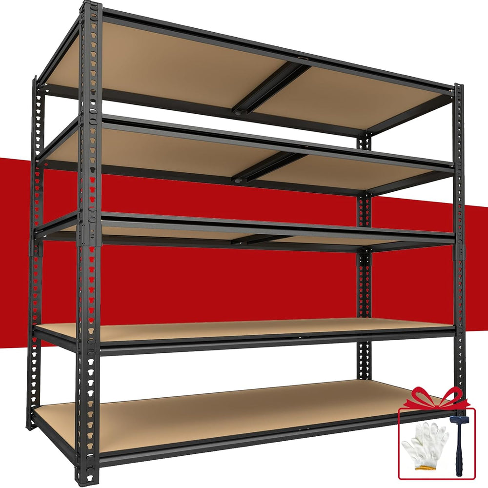 Garage Racks for Storage,5-Tier Adjustable Garage Shelving Storage Shelves,24...