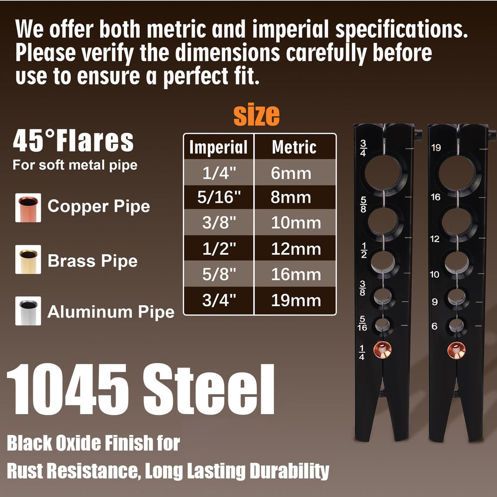Flaring Tool Kit, Flare Tool HVAC, Copper Pipe Flaring Tool