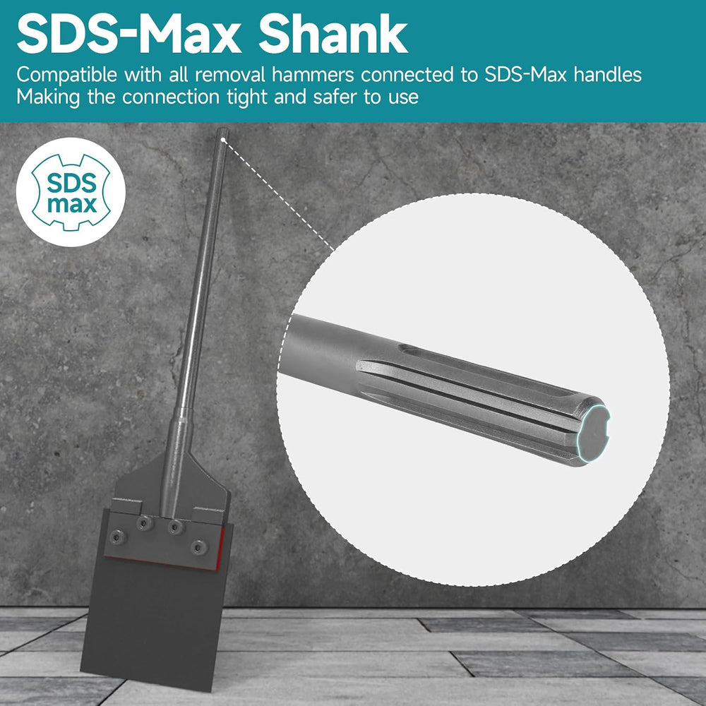 SDS-Max Shank 6 Inch Floor Scraper Chisel Bit