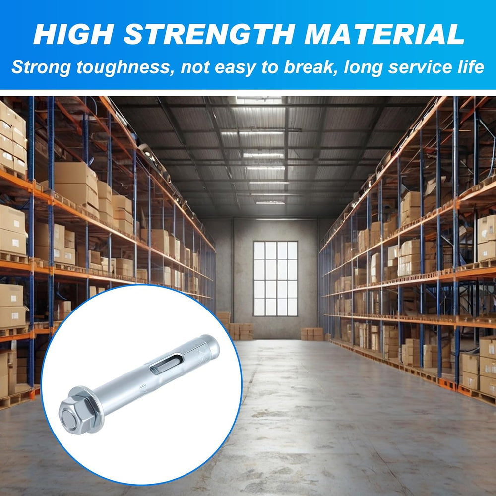 20 Pack 1/2 x 3-inch Sleeve Anchors for Concrete