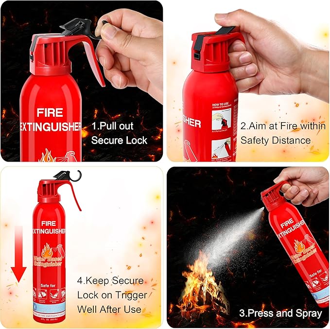 Fire Extinguisher for Home (6 Pack)