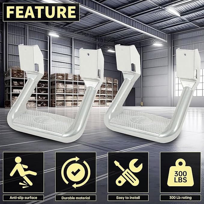 KUAFU Pair Aluminum Universal Side Step Compatible