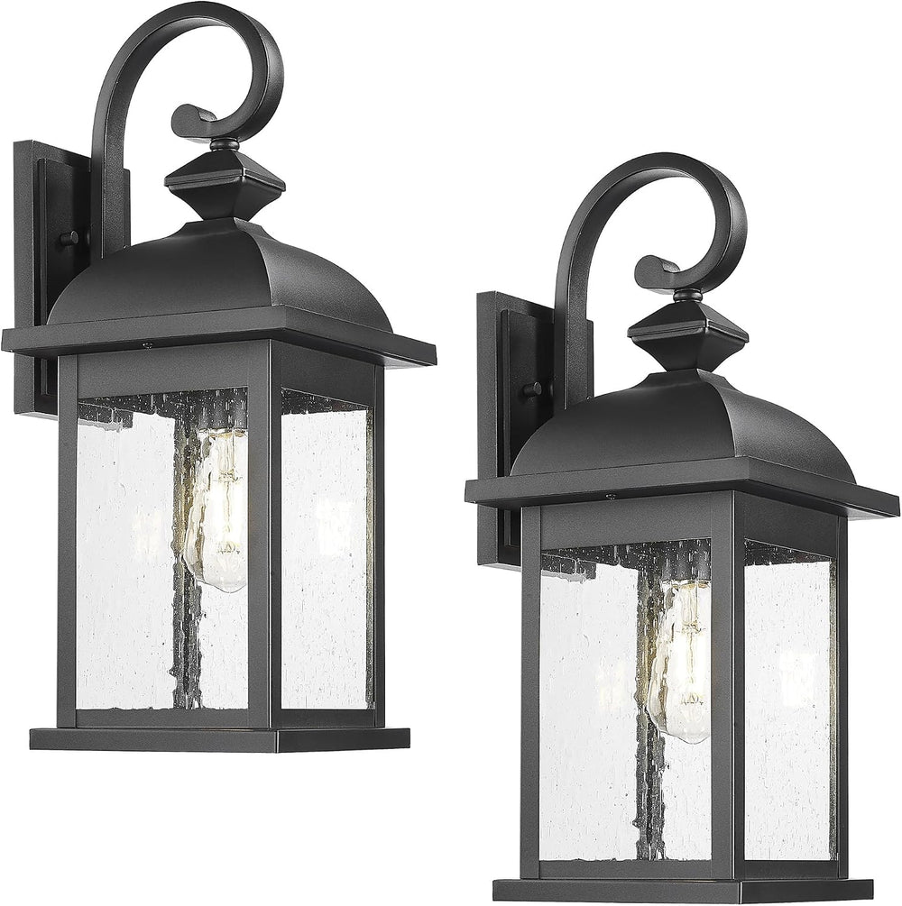 FEMILA 21" Outdoor Wall Light Fixture, 2 Pack Modern Outdoor Wall Sconce