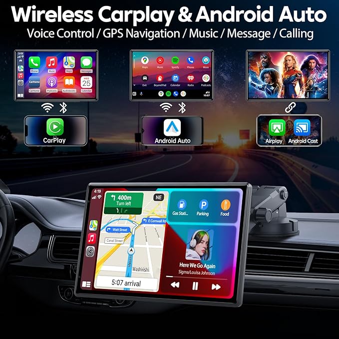 Wireless CarPlay Screen for Car
