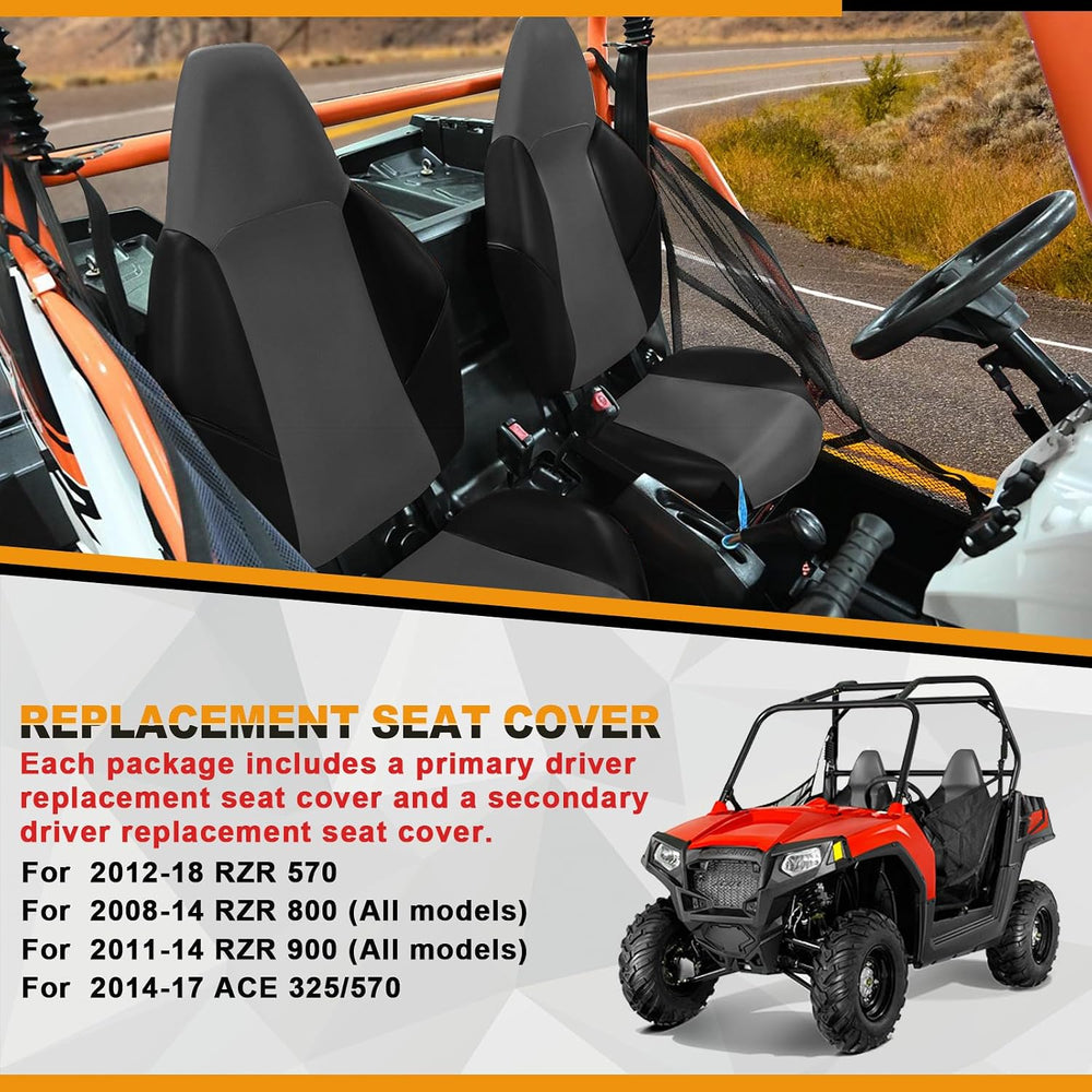 Seat Cover Replacement for 2012-2018 Polaris RZR 570,2008-2014 Polaris RZR 80...