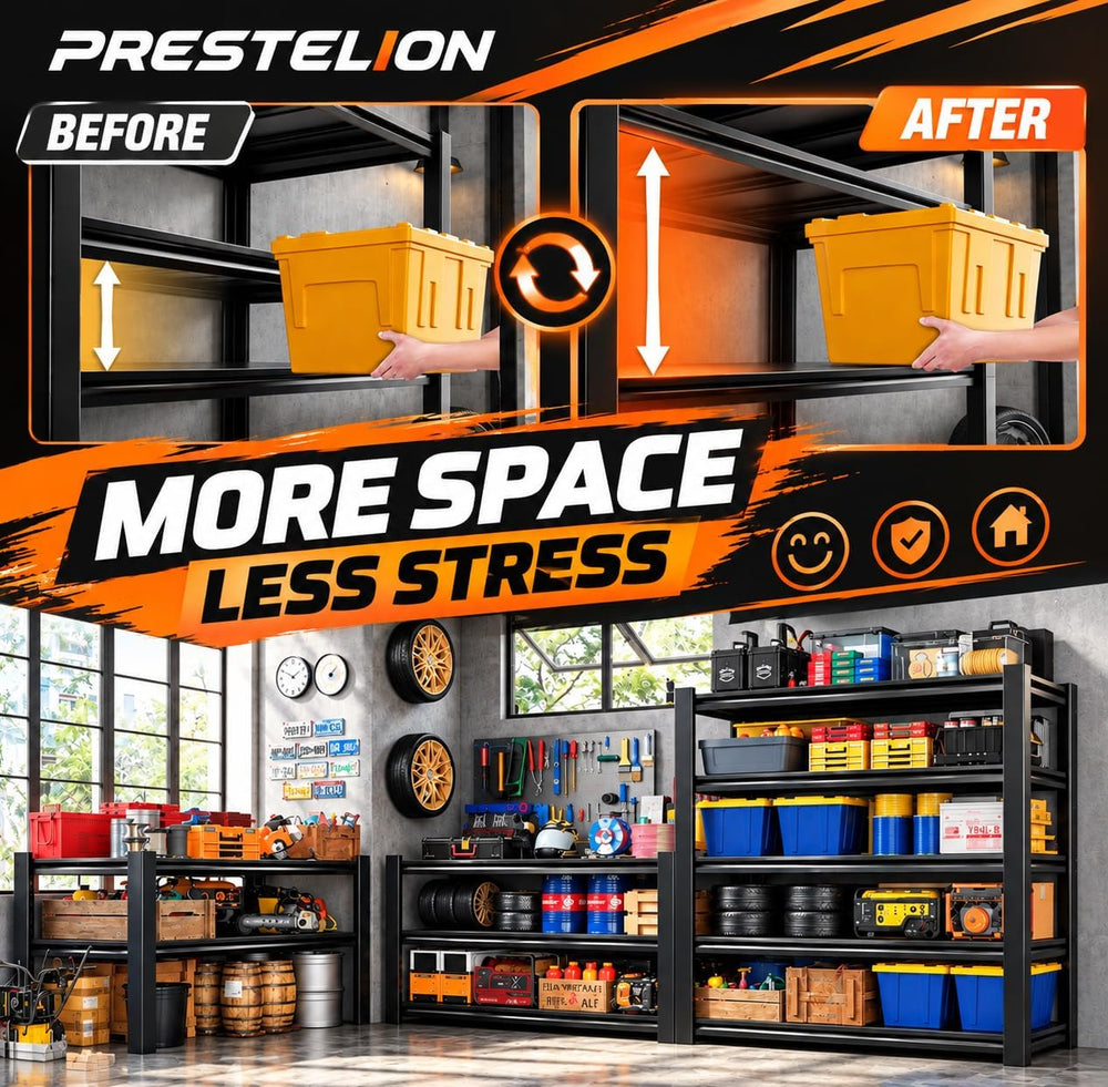 Garage Shelving Adjustable Heavy-Duty Metal Multi-Purpose Storage Shelves